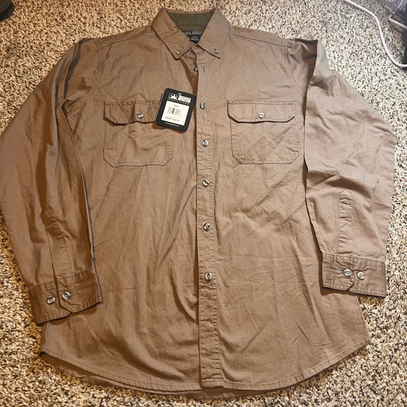 Canyon Guide Outfitters Button Up Shirt Long Sleeve Work Utility Medium - Picture 1 of 8